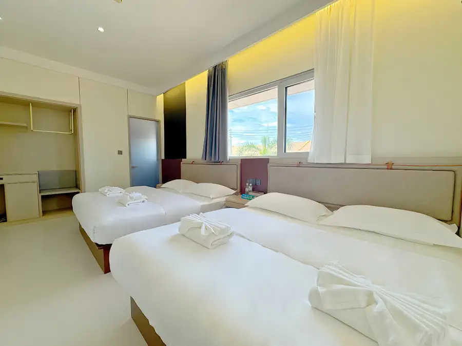 Bright quad bedroom Anyu Pool Villa Resort