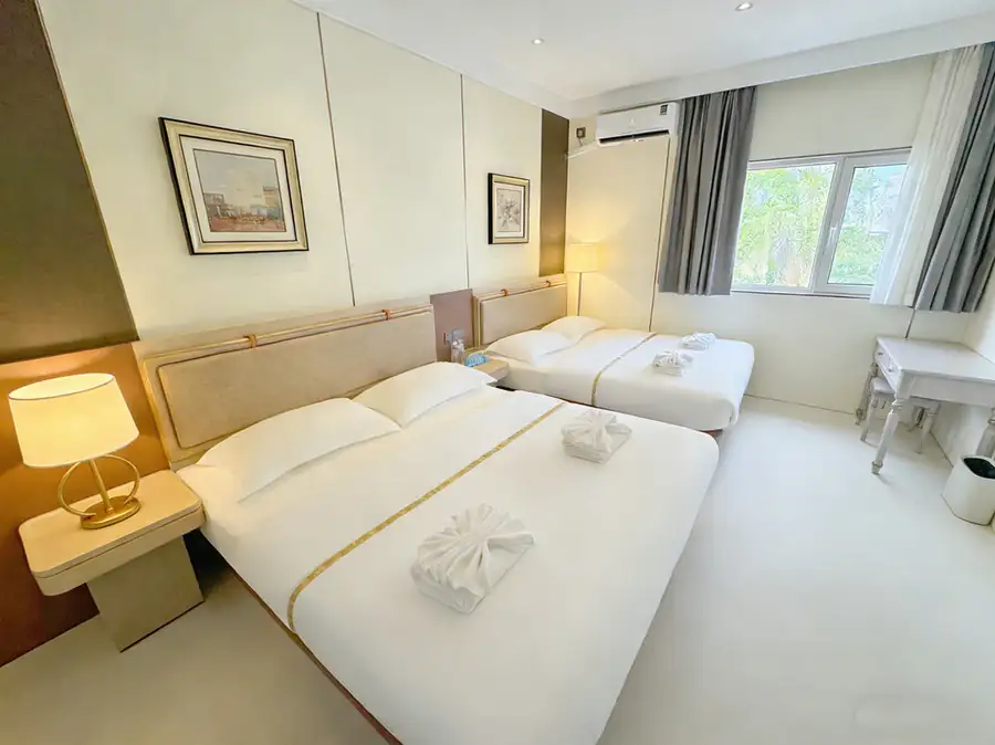 Spacious family quad room Anyu Pool Villa Resort