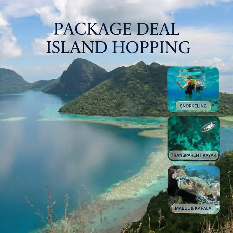 Snorkeling and multi day tour packages with Anyu Pool Villa Resort in the Celebes Sea and Semporna archipelago.