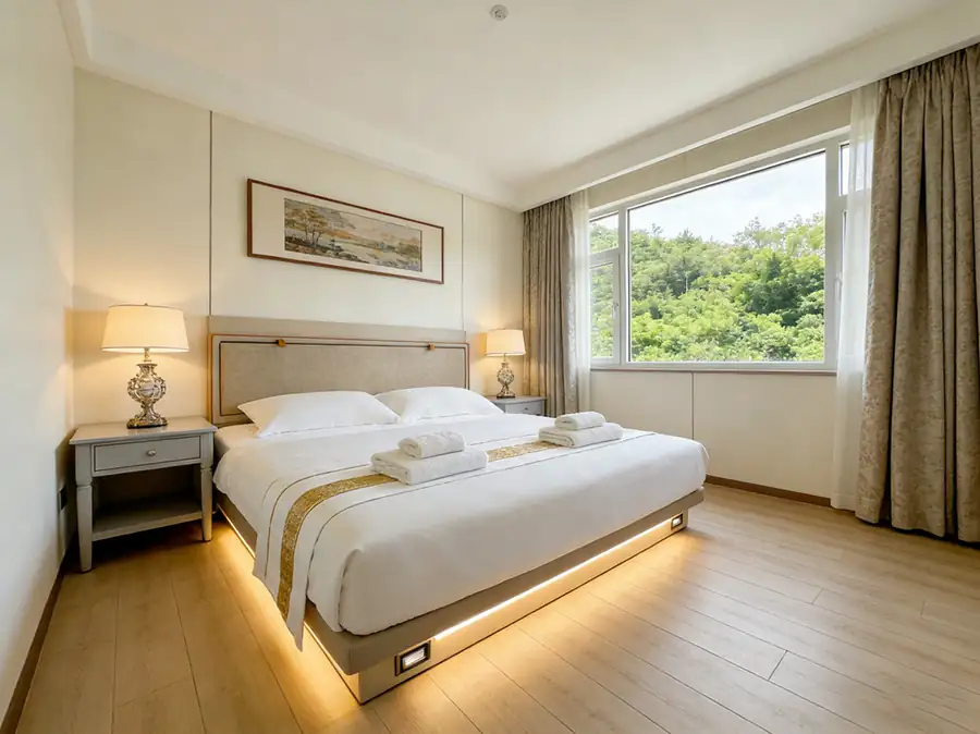 Family bedroom with king bed Anyu Pool Villa Resort